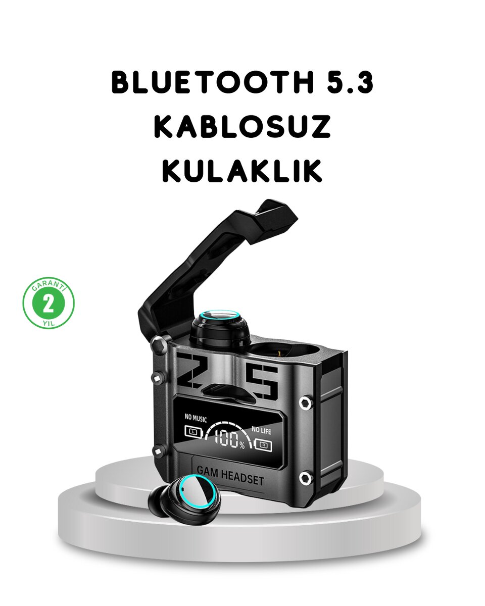 Kablosuz Bluetooth 5.3 Kulaklık – Aktif Gürültü Engelleme ve Gecikmesiz Oyun Modu Kablosuz Bluetooth 5.3 Kulaklık – Aktif Gürültü Engelleme ve Gecikmesiz Oyun Modu