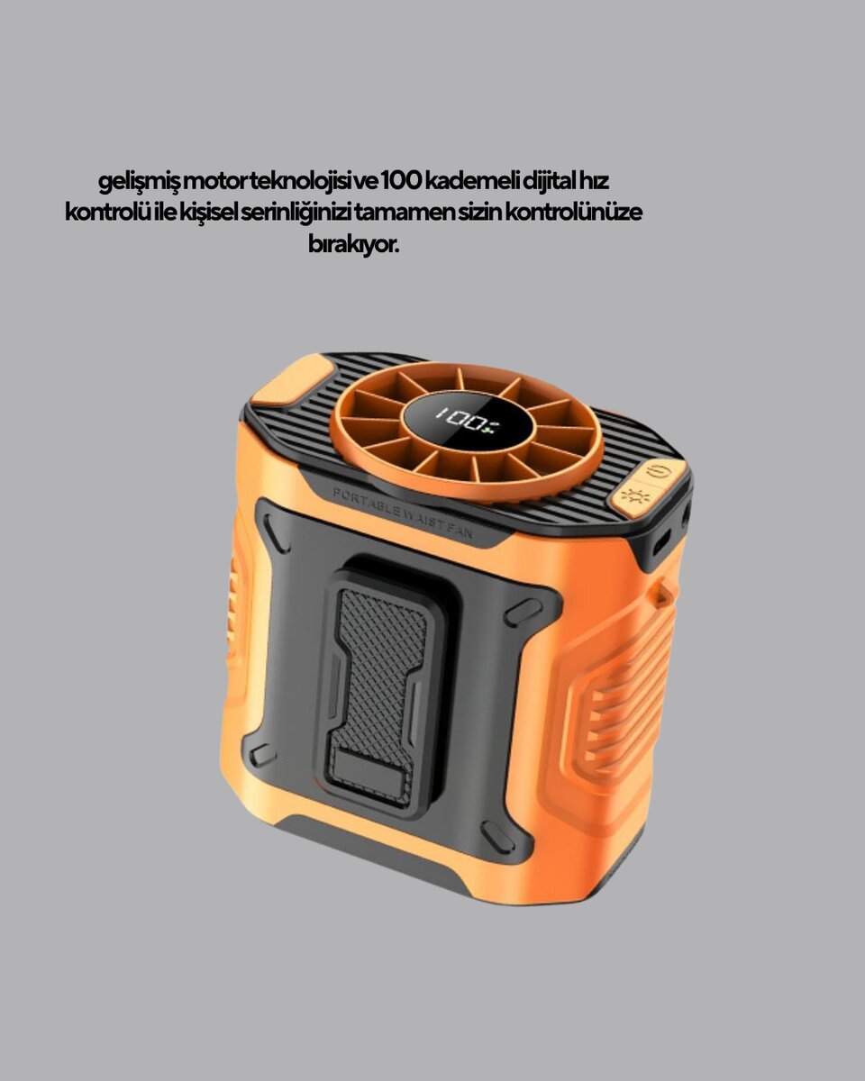 Turbo Mini Taşınabilir Fan – 100 Kademeli Dijital Hız Kontrolü ve Type-C Şarj (Kopya) Turbo Mini Taşınabilir Fan – 100 Kademeli Dijital Hız Kontrolü ve Type-C Şarj (Kopya)