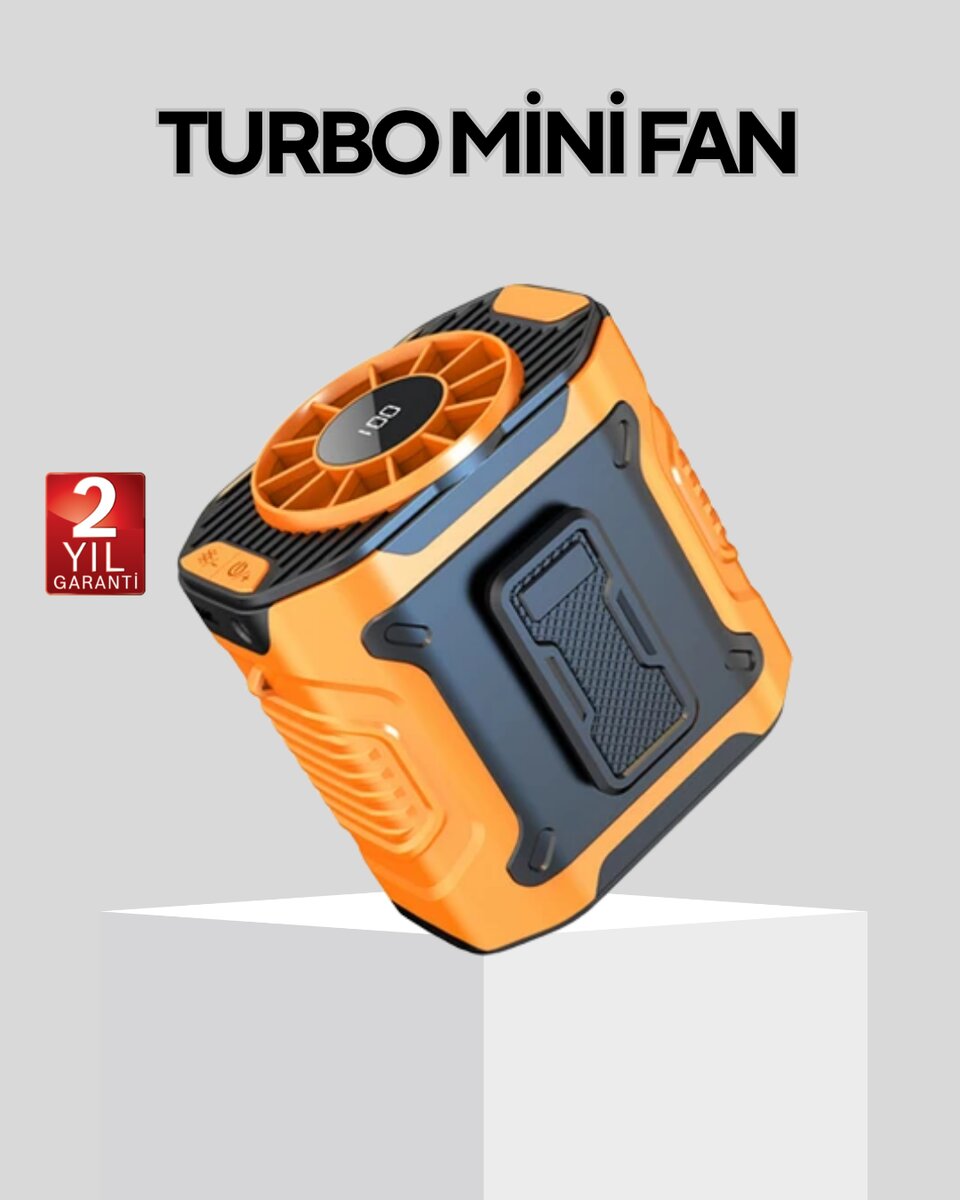 Dijital Ekranlı Turbo Mini Fan – 3 Kademeli Hız, Sessiz Çalışma ve Type-C Şarj Dijital Ekranlı Turbo Mini Fan – 3 Kademeli Hız, Sessiz Çalışma ve Type-C Şarj