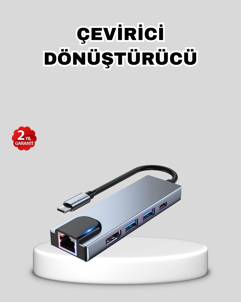 Type-C Çoklu Dönüştürücü – Alüminyum Gövde, Hızlı Veri Aktarımı ve Şarj Desteği Type-C Çoklu Dönüştürücü – Alüminyum Gövde, Hızlı Veri Aktarımı ve Şarj Desteği