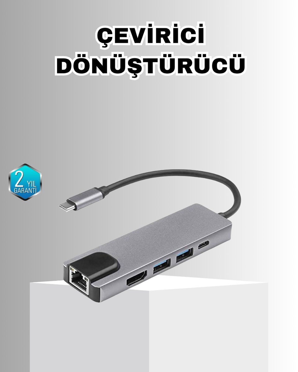 Alüminyum Kasalı MacBook USB-C Hub – 4K HDMI, USB 3.0, SD/TF Kart Girişi, PD Şarj Desteği Alüminyum Kasalı MacBook USB-C Hub – 4K HDMI, USB 3.0, SD/TF Kart Girişi, PD Şarj Desteği