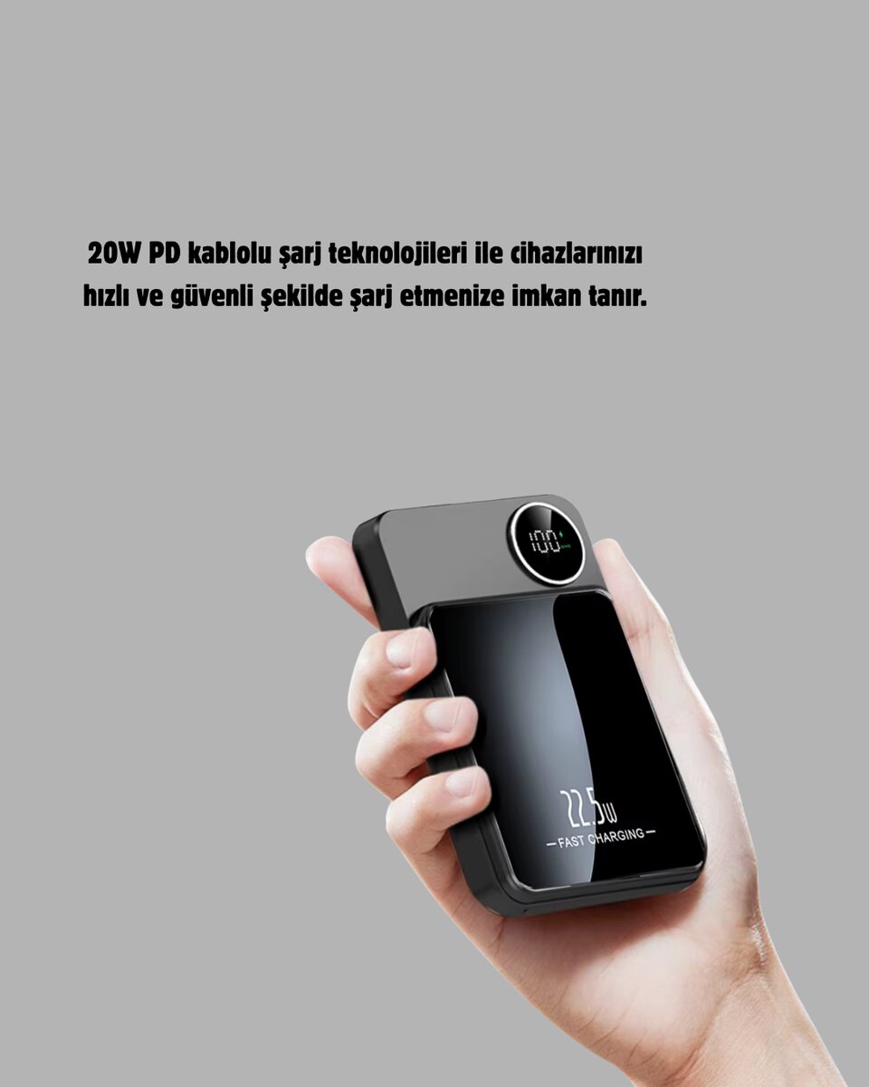MagSafe Uyumlu Powerbank 20W PD 15W MagSafe Uyumlu Powerbank 20W PD 15W