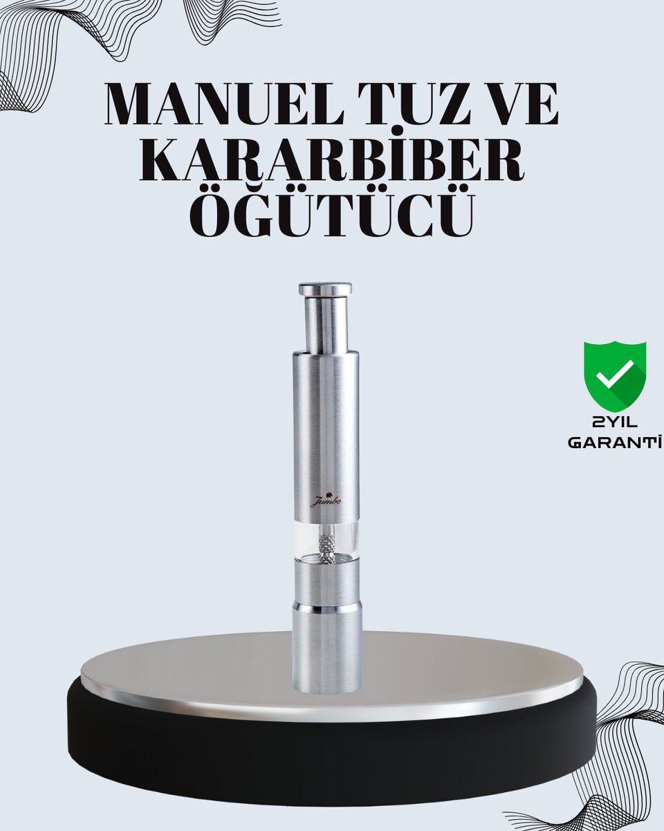 Tuz ve Kararbiber Öğütücü - Şeffaf Akrilik Hazne Tuz ve Kararbiber Öğütücü - Şeffaf Akrilik Hazne