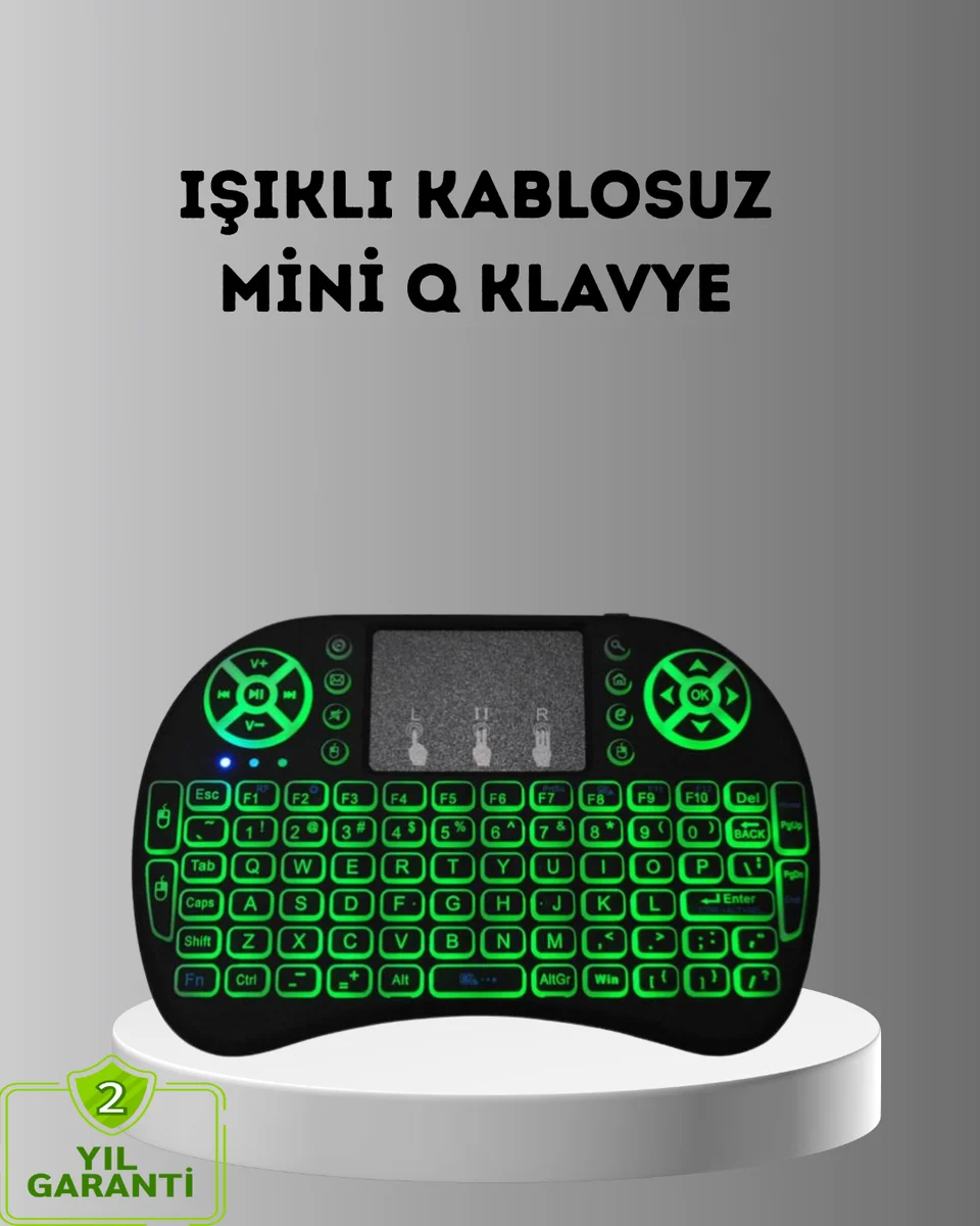 LED Işıklı Q Klavye – Touchpad, Numerik Tuş Takımı ve Multimedya Kısayolları LED Işıklı Q Klavye – Touchpad, Numerik Tuş Takımı ve Multimedya Kısayolları