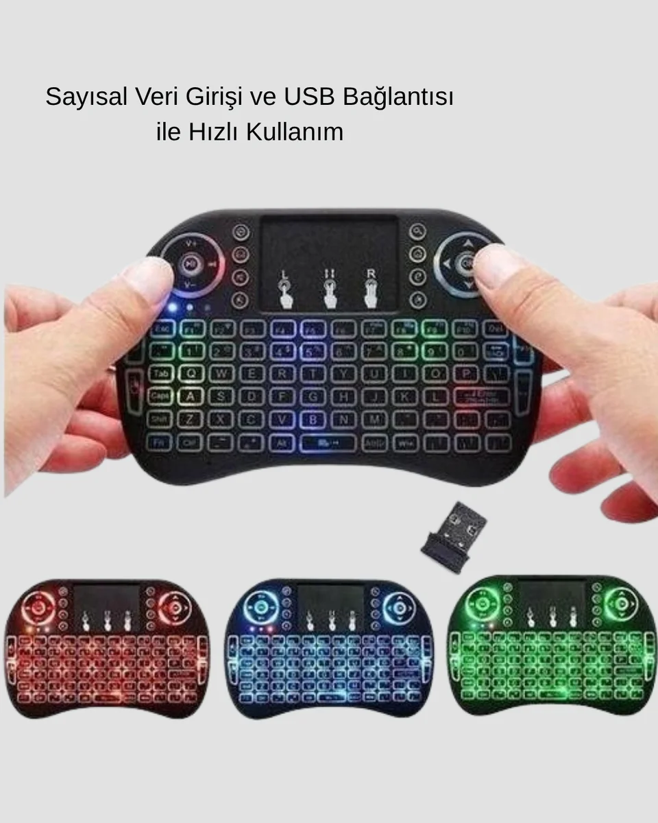 LED Işıklı Q Klavye – Touchpad, Numerik Tuş Takımı ve Multimedya Kısayolları LED Işıklı Q Klavye – Touchpad, Numerik Tuş Takımı ve Multimedya Kısayolları