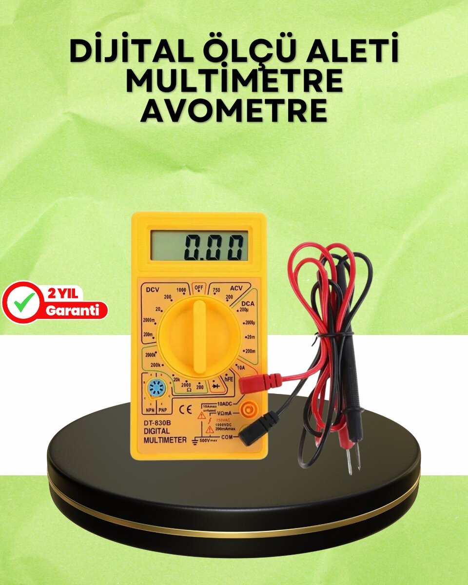Profesyonel Dijital Multimetre Volt Amper Direnç Ölçümü Profesyonel Dijital Multimetre Volt Amper Direnç Ölçümü