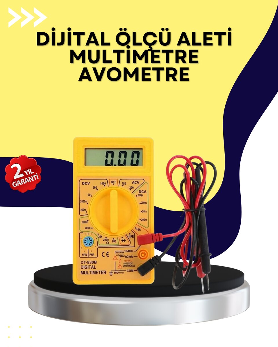 Çok Fonksiyonlu Dijital Multimetre Elektrik Test Cihazı Çok Fonksiyonlu Dijital Multimetre Elektrik Test Cihazı
