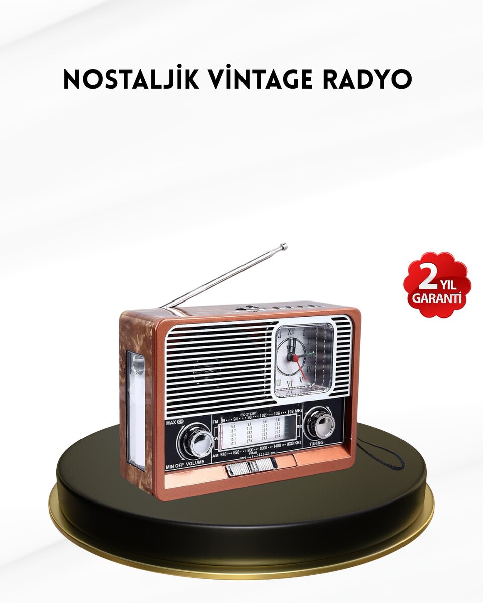 Nostaljik Radyo – Şık Dekoratif Tasarım ve Güvenli 2 Yıl Garanti Nostaljik Radyo – Şık Dekoratif Tasarım ve Güvenli 2 Yıl Garanti