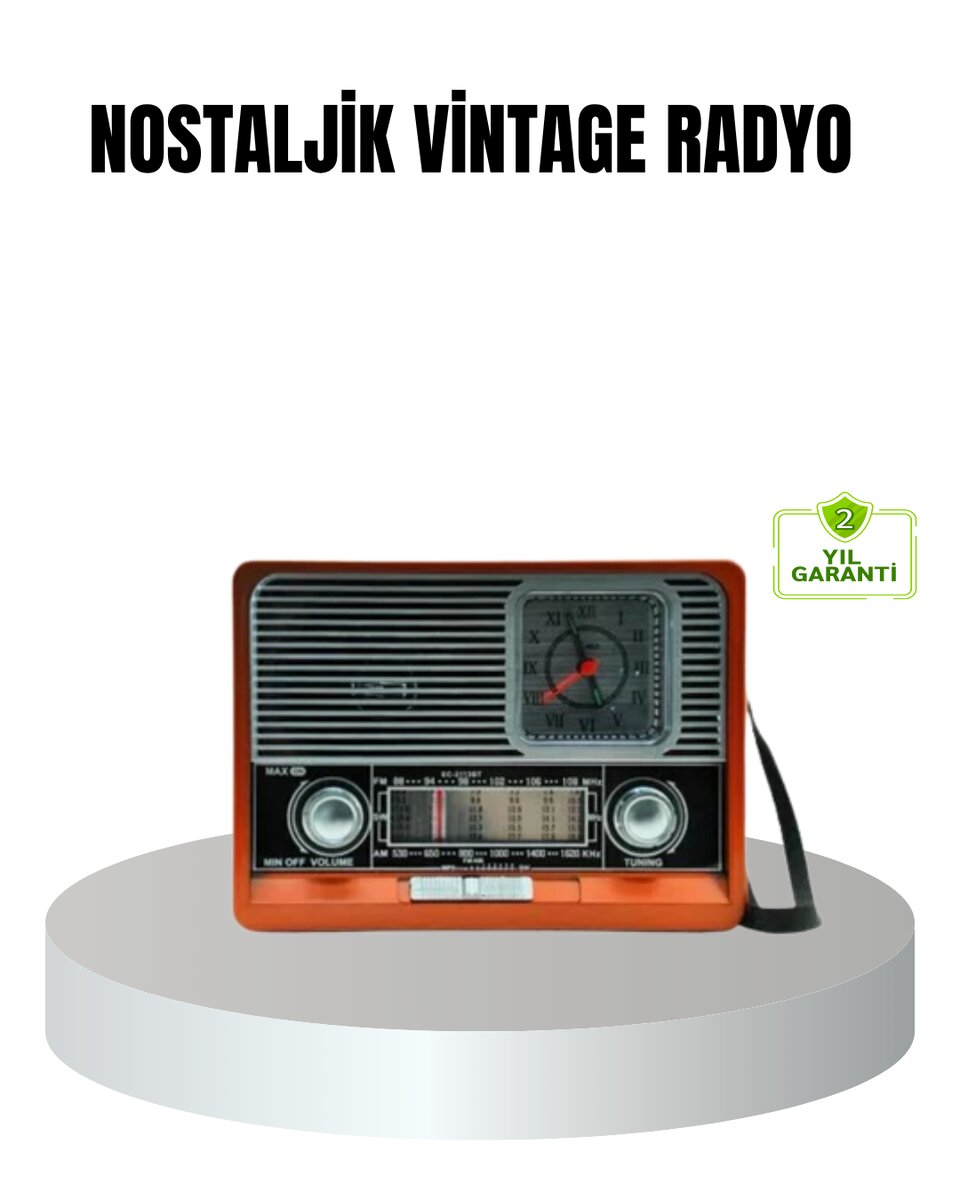 Vintage Radyo – Nostaljik Tasarım ve Modern Teknoloji Bir Arada Vintage Radyo – Nostaljik Tasarım ve Modern Teknoloji Bir Arada