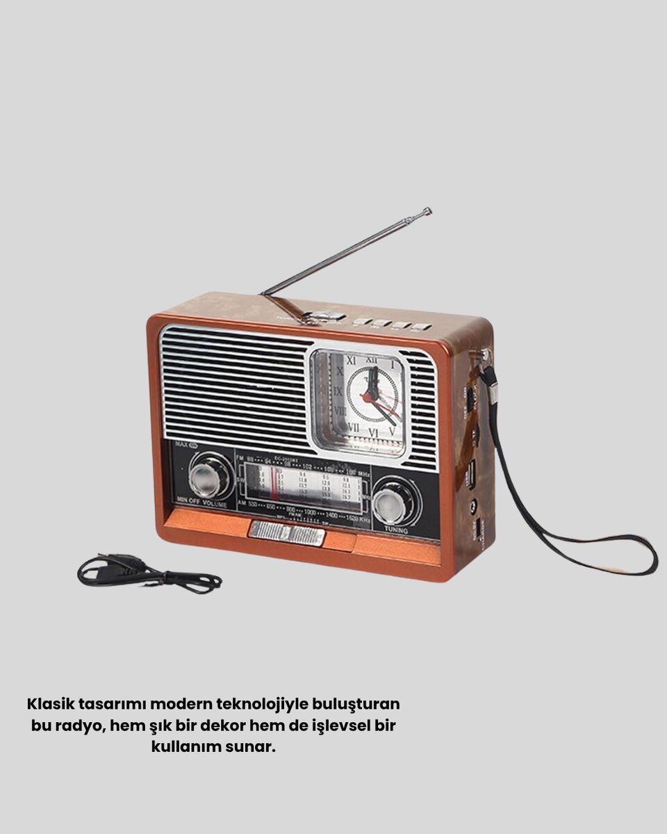Vintage Radyo – Nostaljik Tasarım ve Modern Teknoloji Bir Arada Vintage Radyo – Nostaljik Tasarım ve Modern Teknoloji Bir Arada