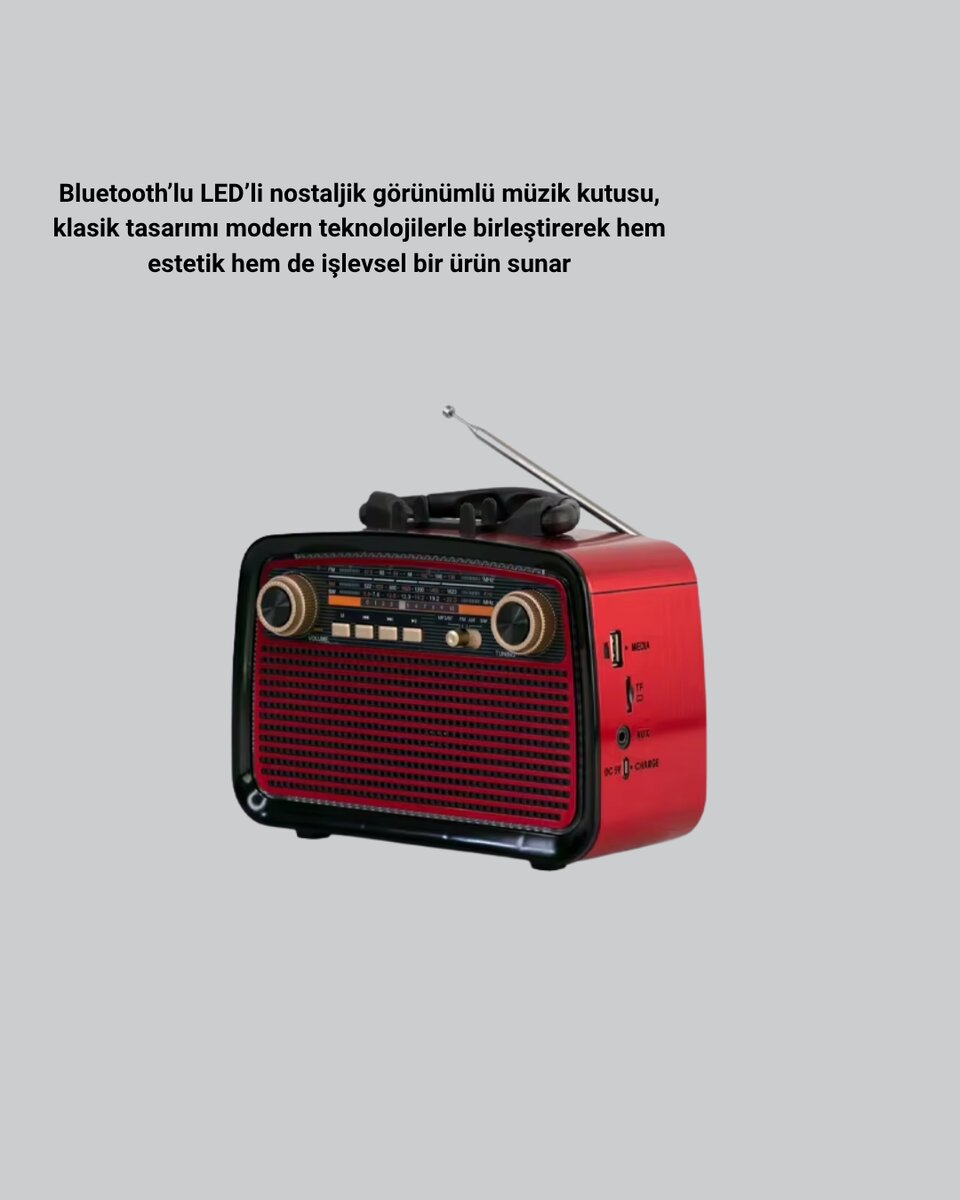 Bluetooth’lu LED Işıklı Nostaljik Müzik Kutusu – Ahşap Dokulu, Vintage Tasarım ve Yüksek Ses Kalitesi Bluetooth’lu LED Işıklı Nostaljik Müzik Kutusu – Ahşap Dokulu, Vintage Tasarım ve Yüksek Ses Kalitesi