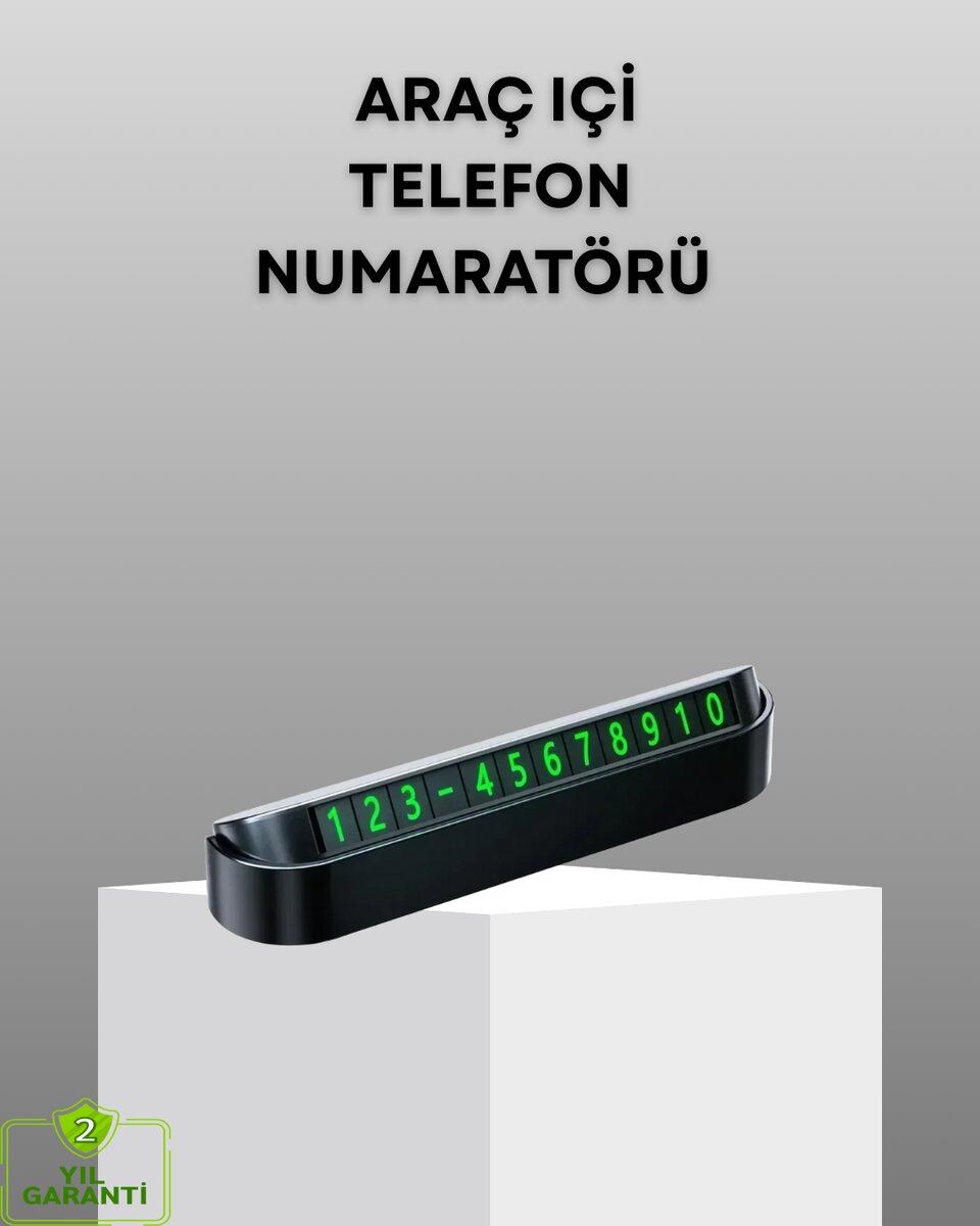 Gri Alüminyum Araç İçi Telefon Numaratörü – Dayanıklı, Modern ve Net Görünürlük Sağlayan Tasarım Gri Alüminyum Araç İçi Telefon Numaratörü – Dayanıklı, Modern ve Net Görünürlük Sağlayan Tasarım