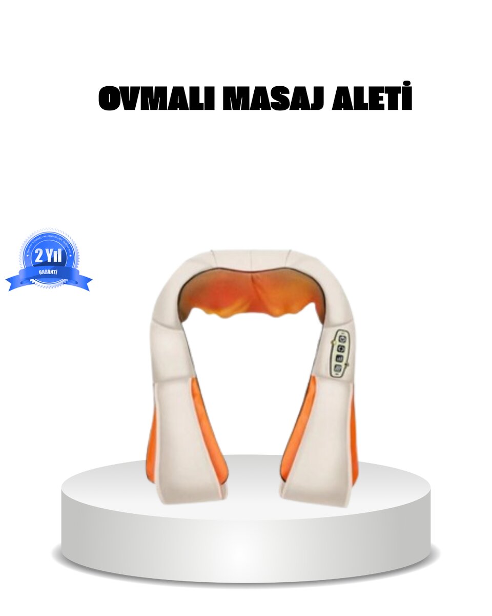 Ovmalı Isıtmalı Masaj Aleti – Boyun, Sırt, Omuz, Bel ve Ayak İçin Profesyonel Yoğurmalı Masaj Deneyimi