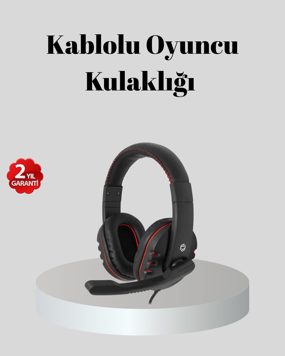 Stereo Ses Destekli Mikrofonlu Gaming Kulaklık – Yumuşak Pedli Stereo Ses Destekli Mikrofonlu Gaming Kulaklık – Yumuşak Pedli