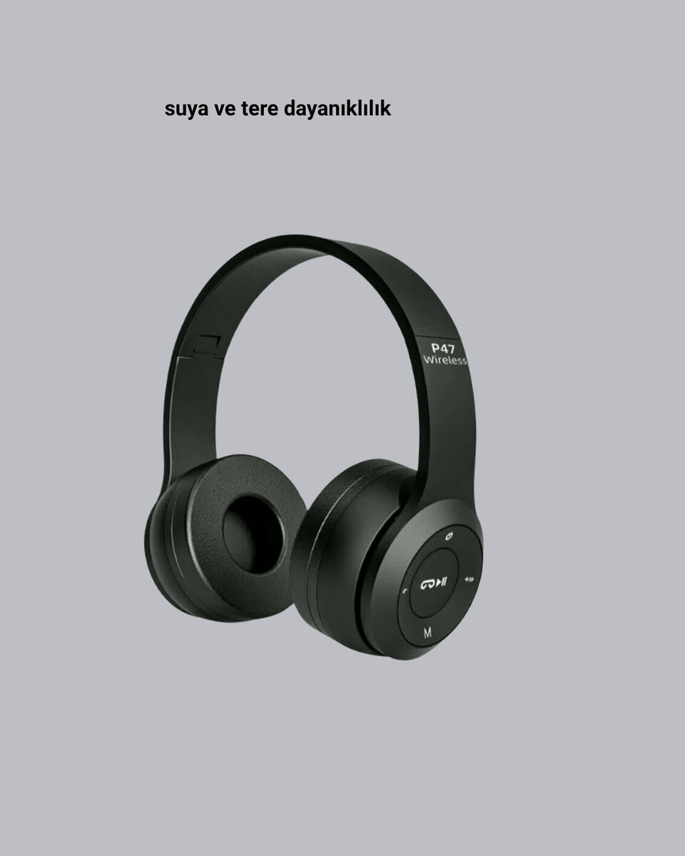Suya ve Tere Dayanıklı Bluetooth Kulaklık – Şık, Ergonomik ve Dayanıklı