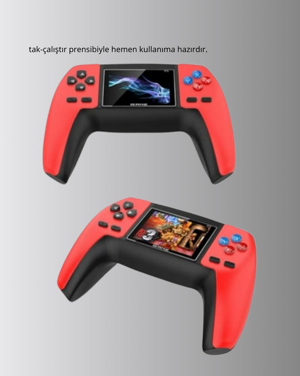 Retro Oyun Konsolu – 520 Klasik Oyunlu Taşınabilir Gamepad Retro Oyun Konsolu – 520 Klasik Oyunlu Taşınabilir Gamepad