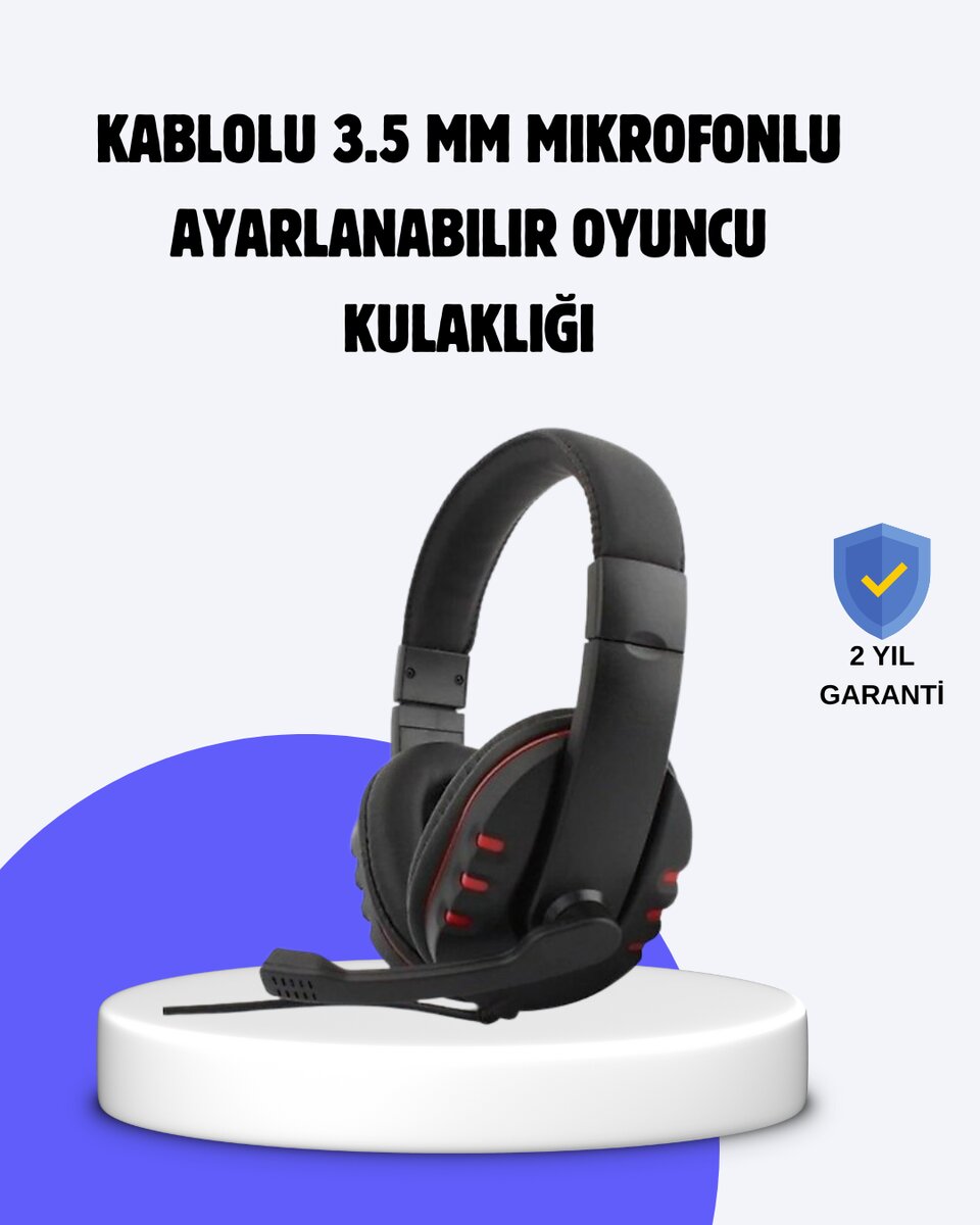 Kırmızı Oyuncu Kulaklığı Mikrofonlu Ayarlanabilir Konforlu Tasarımlı Kırmızı Oyuncu Kulaklığı Mikrofonlu Ayarlanabilir Konforlu Tasarımlı