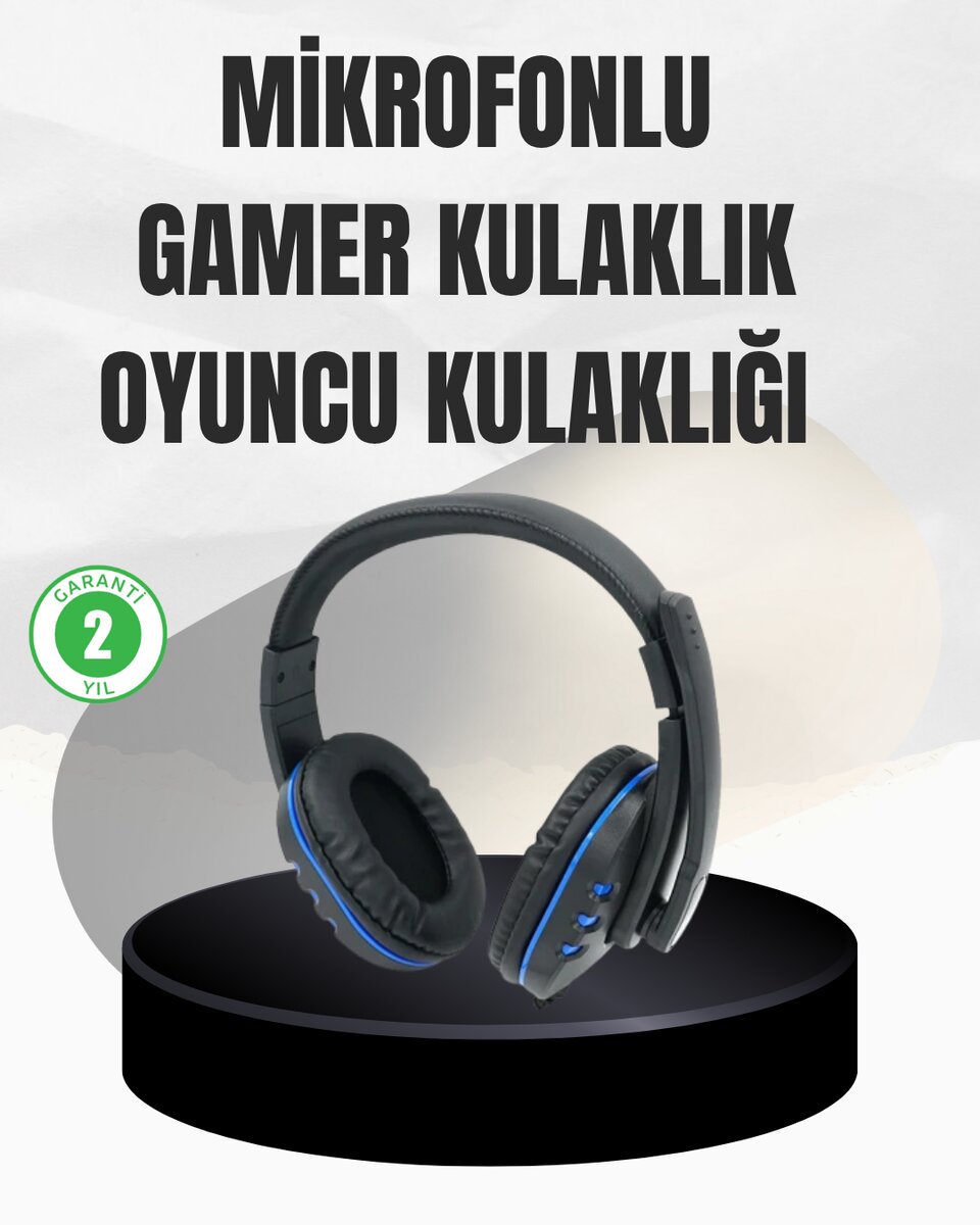 Stereo Oyun Kulaklığı – Güçlü Bas, Mikrofonlu ve Konforlu Tasarım Stereo Oyun Kulaklığı – Güçlü Bas, Mikrofonlu ve Konforlu Tasarım