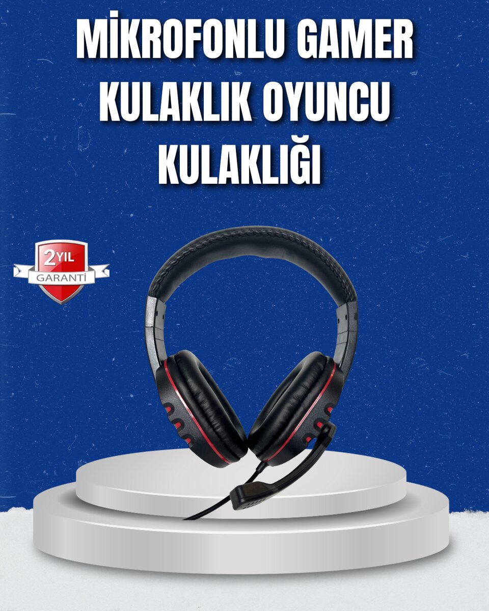 Bilgisayar Oyuncu Kulaklığı – Yumuşak Pedli, Dayanıklı İpli Kablo Bilgisayar Oyuncu Kulaklığı – Yumuşak Pedli, Dayanıklı İpli Kablo