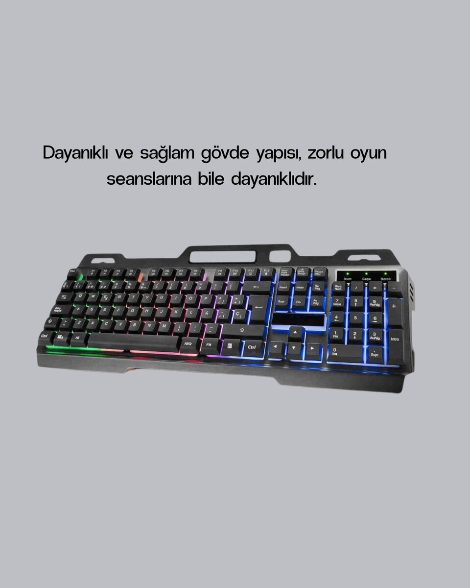 RGB Işıklı Oyuncu Klavye Mouse Seti – Türkçe Q, Ayarlanabilir DPI, Ergonomik ve Dayanıklı Tasarım RGB Işıklı Oyuncu Klavye Mouse Seti – Türkçe Q, Ayarlanabilir DPI, Ergonomik ve Dayanıklı Tasarım