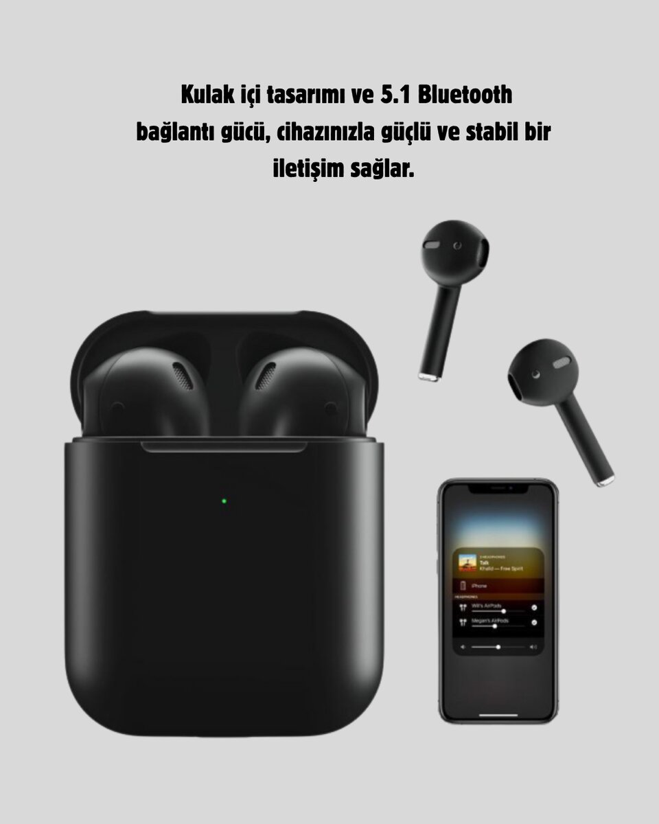 Tws Pro 5 3D HD Ses Bluetooth Kulaklık – Kablosuz, Ergonomik, Şarj Kutulu, Gürültü Engelleme Tws Pro 5 3D HD Ses Bluetooth Kulaklık – Kablosuz, Ergonomik, Şarj Kutulu, Gürültü Engelleme