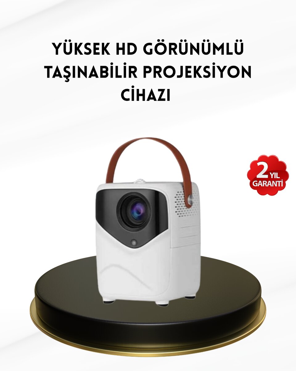 Mini Akıllı Projektör – 1080P Full HD, 64GB Depolama, 2GB RAM, Uzaktan Kumanda Destekli Mini Akıllı Projektör – 1080P Full HD, 64GB Depolama, 2GB RAM, Uzaktan Kumanda Destekli
