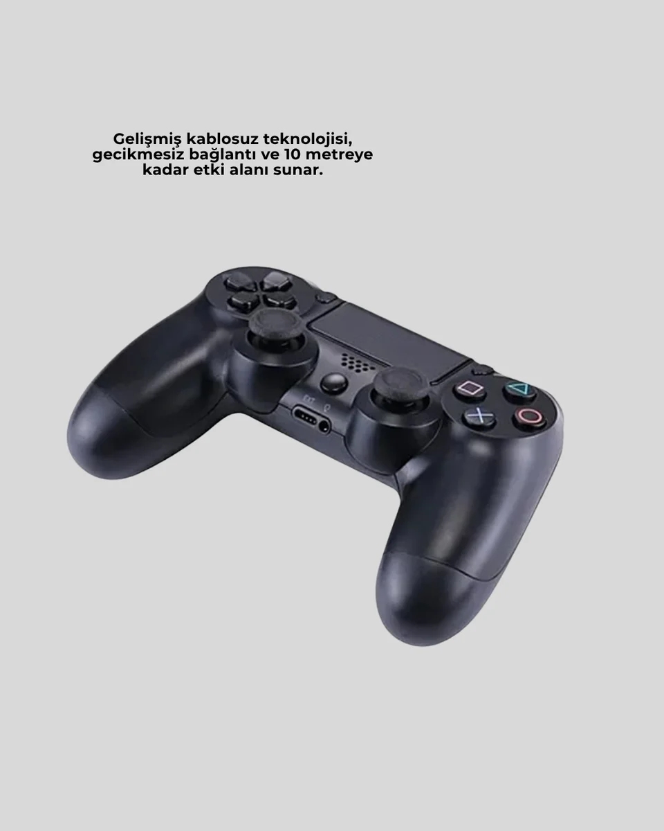 Kablosuz PS4 Oyun Kolu Çift Motor Titreşimli Uzun Bataryalı Kablosuz PS4 Oyun Kolu Çift Motor Titreşimli Uzun Bataryalı