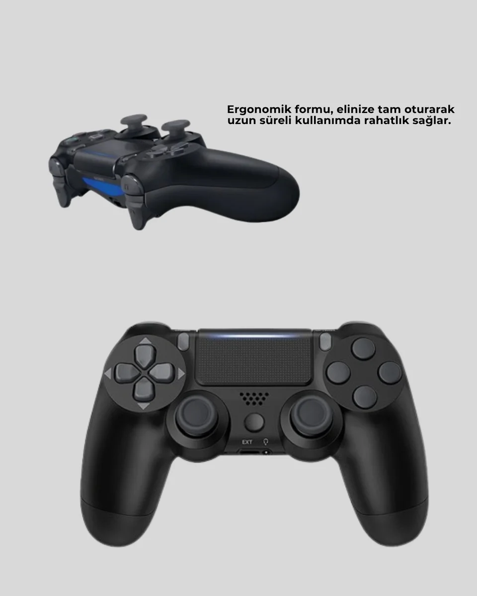 Kablosuz PS4 Controller Çift Motorlu Dayanıklı Gamepad Kablosuz PS4 Controller Çift Motorlu Dayanıklı Gamepad