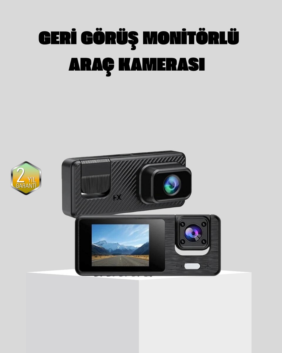 Full HD 3'lü Araç Kamerası Geri Görüş Destekli Park Modlu 1080P DVR Full HD 3'lü Araç Kamerası Geri Görüş Destekli Park Modlu 1080P DVR