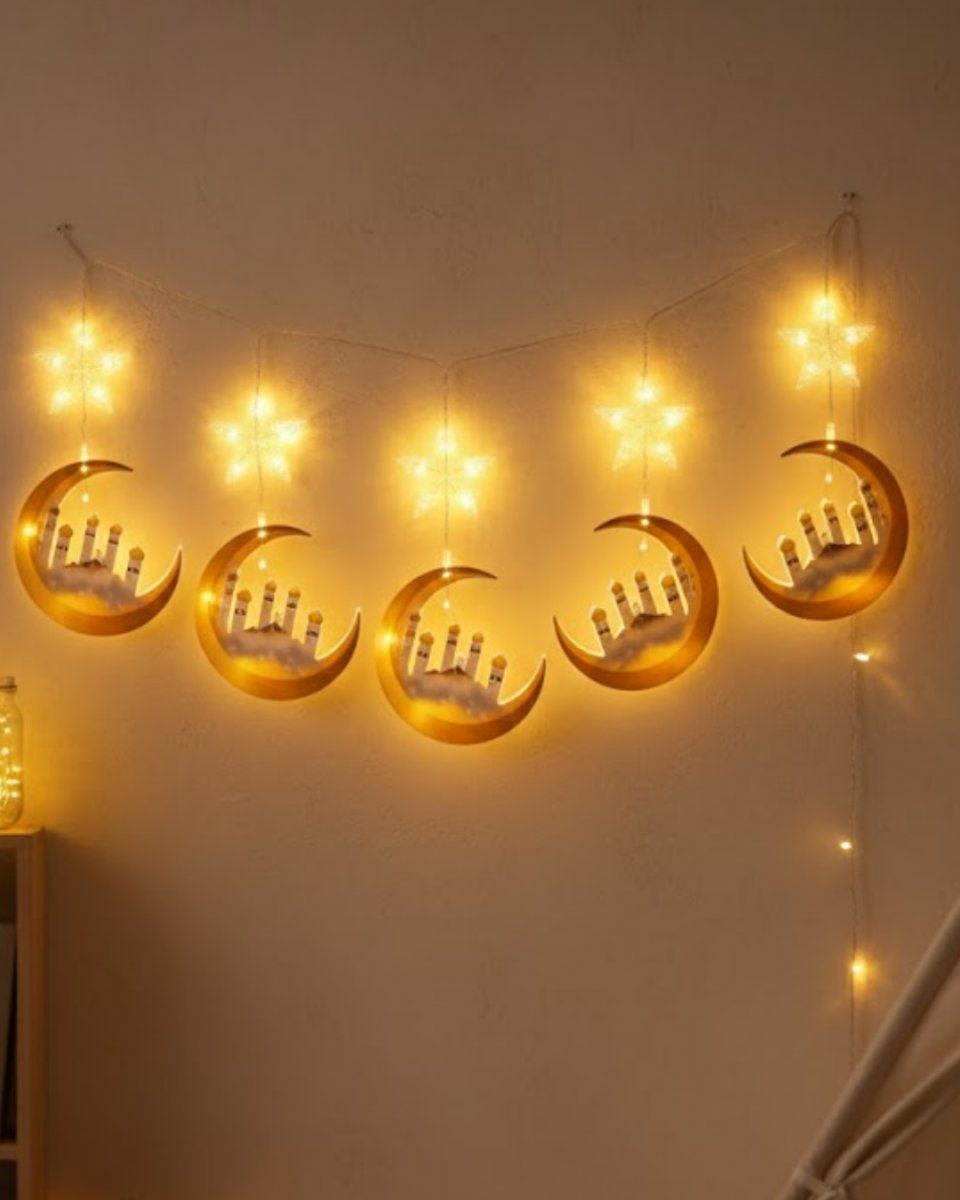 Ev İçi Ramazan LED Aydınlatma Saçağı 3 Metre Şık Tasarım Ev İçi Ramazan LED Aydınlatma Saçağı 3 Metre Şık Tasarım