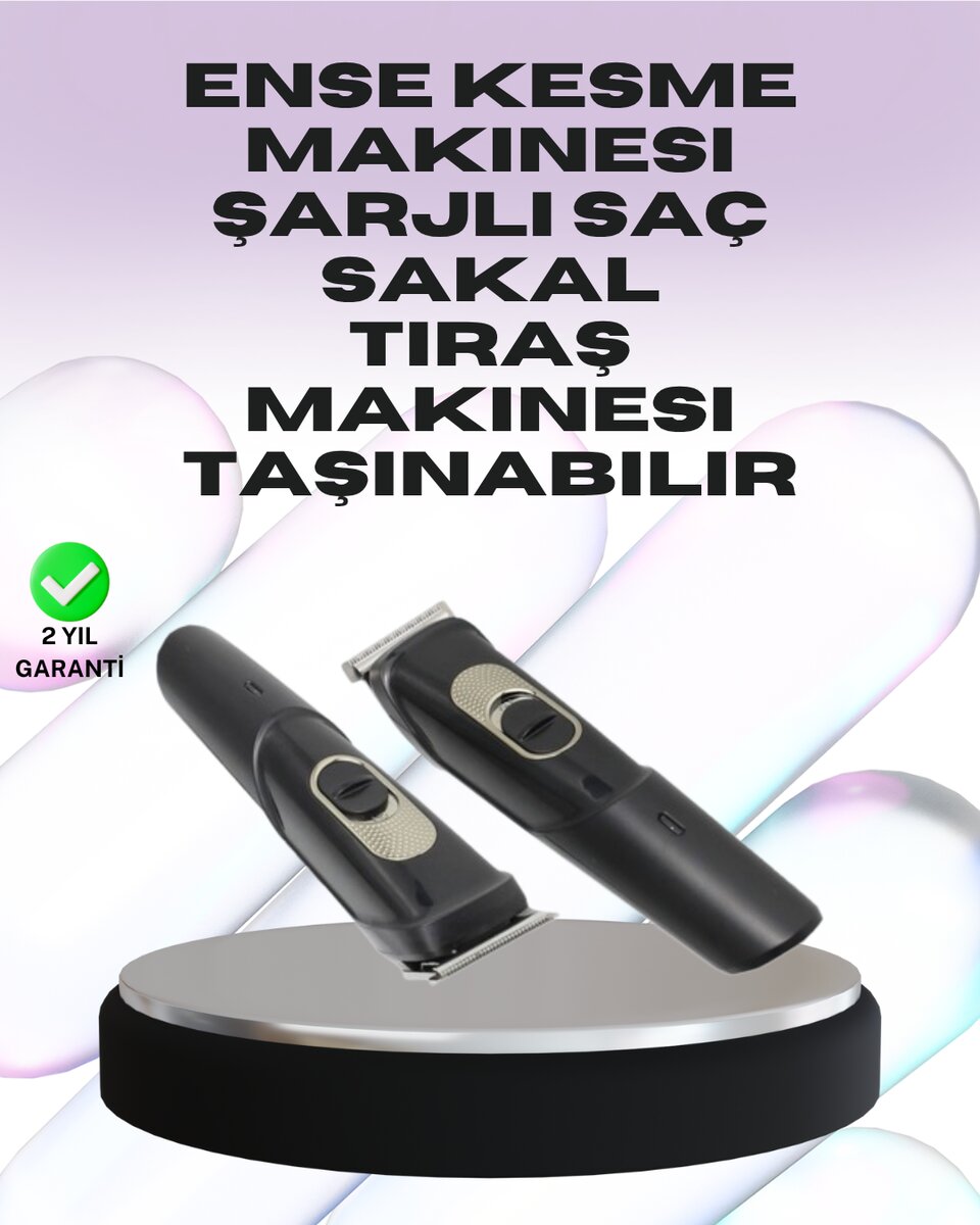Sessiz Motorlu, Kablosuz Kullanımlı Şarjlı Saç ve Sakal Kesme Makinesi – Taraklı Set Sessiz Motorlu, Kablosuz Kullanımlı Şarjlı Saç ve Sakal Kesme Makinesi – Taraklı Set