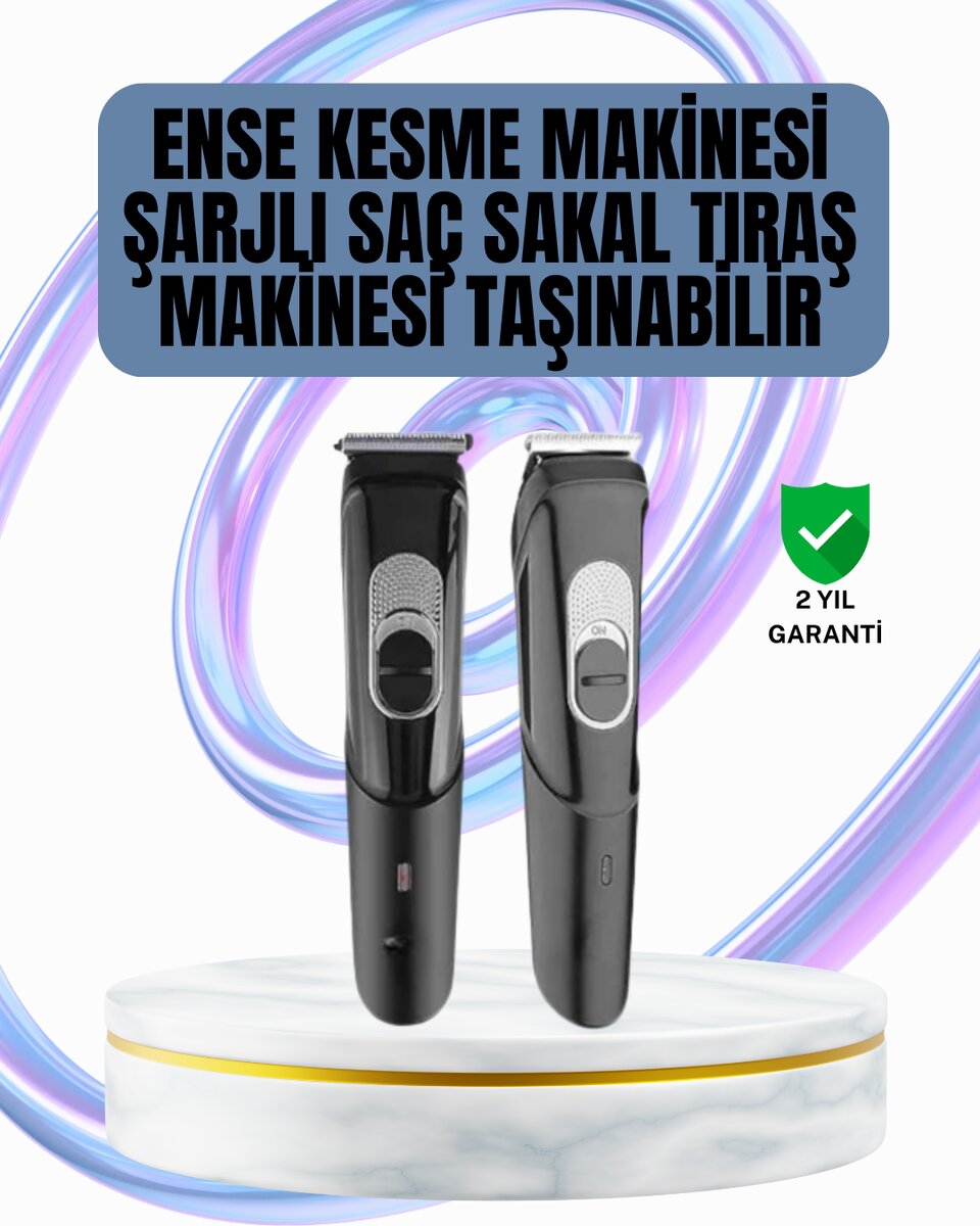 Ergonomik Tasarımlı, 3 Taraklı Profesyonel Şarjlı Saç Sakal Tıraş Makinesi Ergonomik Tasarımlı, 3 Taraklı Profesyonel Şarjlı Saç Sakal Tıraş Makinesi