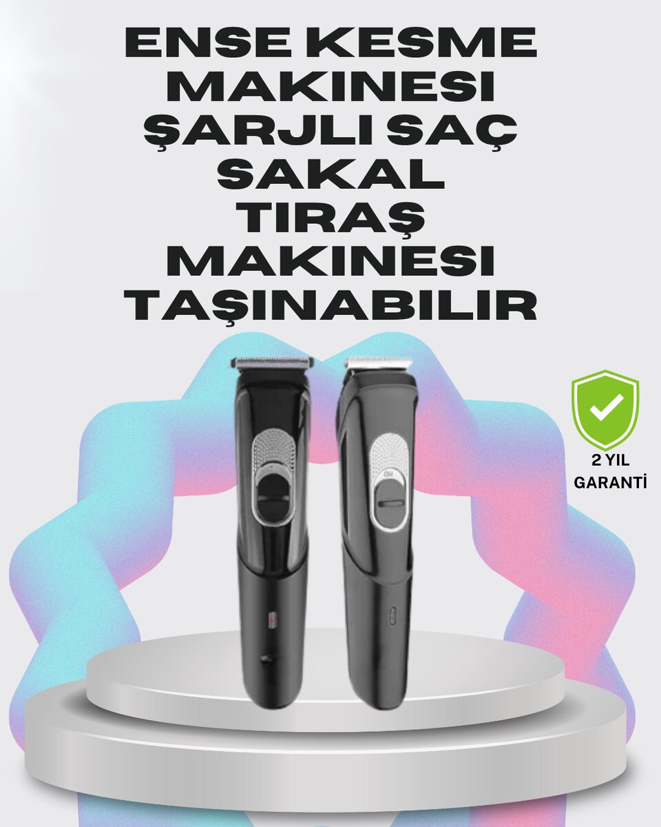 Taşınabilir Şarjlı Saç Sakal Tıraş Makinesi – 3 Taraklı, Sessiz ve Ergonomik Taşınabilir Şarjlı Saç Sakal Tıraş Makinesi – 3 Taraklı, Sessiz ve Ergonomik