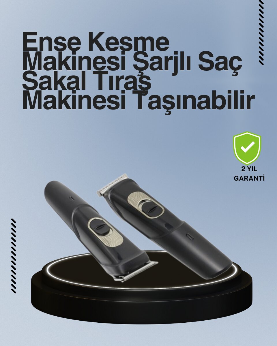 Kablosuz, Paslanmaz Çelik Bıçaklı Profesyonel Saç ve Sakal Tıraş Makinesi – Sessiz, Güçlü ve Ergonomik Kablosuz, Paslanmaz Çelik Bıçaklı Profesyonel Saç ve Sakal Tıraş Makinesi – Sessiz, Güçlü ve Ergonomik