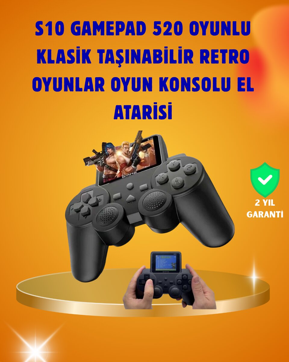 Çocuklar ve Yetişkinler İçin Uygun 500 Oyunlu Taşınabilir Mini Retro El Konsolu Çocuklar ve Yetişkinler İçin Uygun 500 Oyunlu Taşınabilir Mini Retro El Konsolu