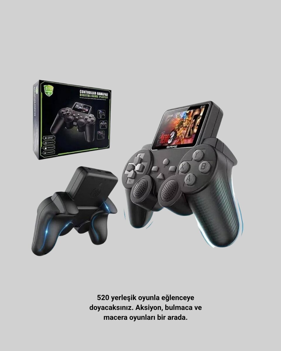 Çocuklar ve Yetişkinler İçin Uygun 500 Oyunlu Taşınabilir Mini Retro El Konsolu Çocuklar ve Yetişkinler İçin Uygun 500 Oyunlu Taşınabilir Mini Retro El Konsolu