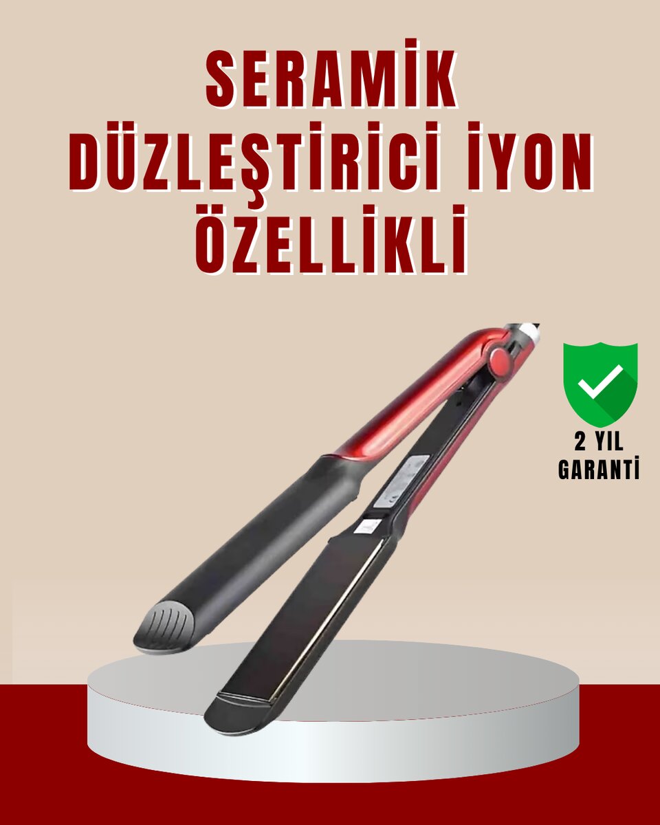 Profesyonel Saç Düzleştirici – 360° Döner Kablo ve Kompakt Tasarım Profesyonel Saç Düzleştirici – 360° Döner Kablo ve Kompakt Tasarım