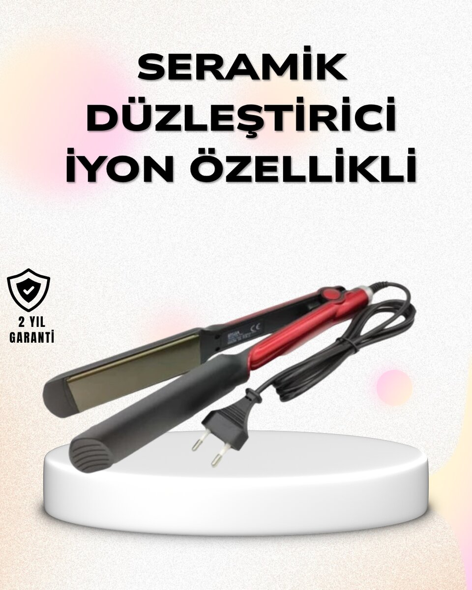 Profesyonel Titanyum Saç Düzleştirici – Ayarlanabilir Isı ve Hızlı Isınma Özellikli Profesyonel Titanyum Saç Düzleştirici – Ayarlanabilir Isı ve Hızlı Isınma Özellikli