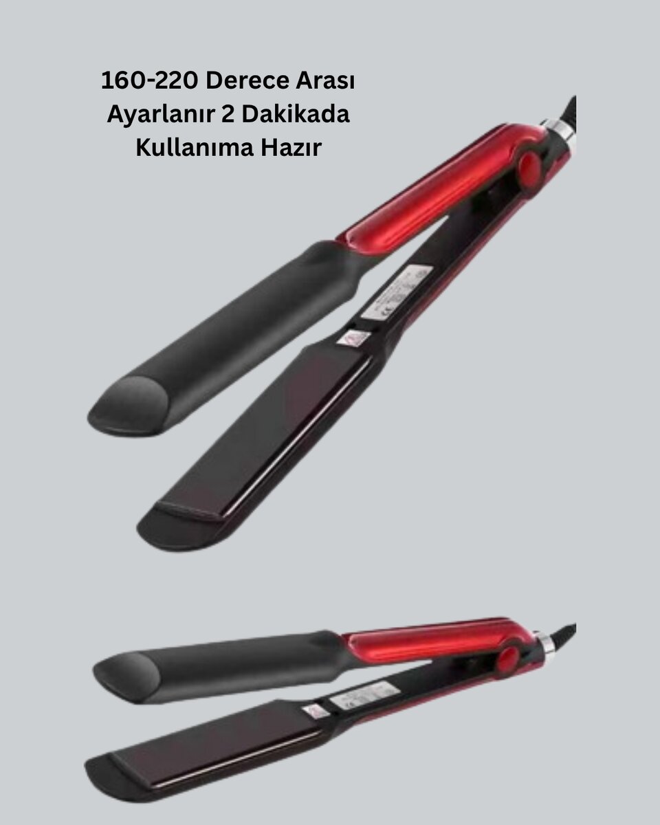 Profesyonel Titanyum Saç Düzleştirici – Ayarlanabilir Isı ve Hızlı Isınma Özellikli Profesyonel Titanyum Saç Düzleştirici – Ayarlanabilir Isı ve Hızlı Isınma Özellikli