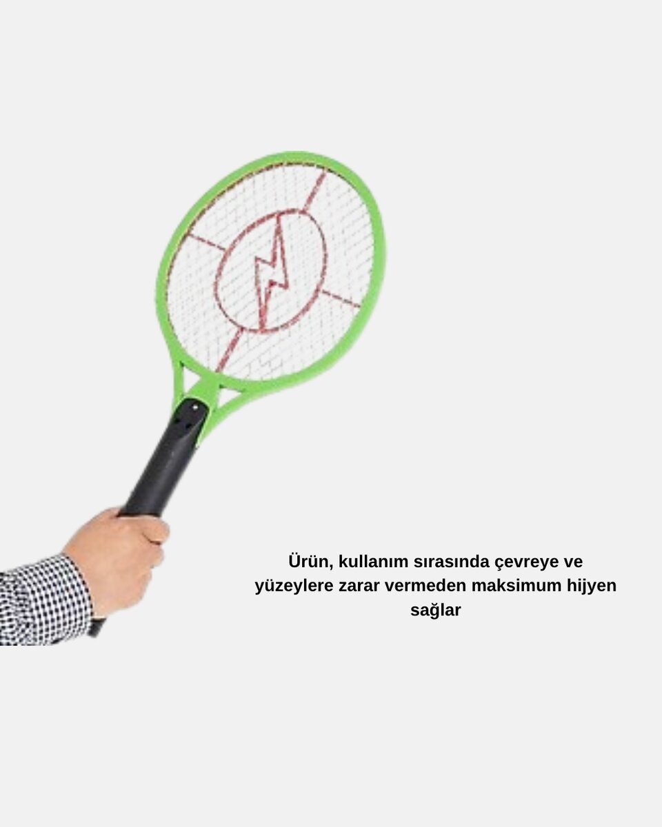 Yüksek Gerilimli Elektronik Sinek Raket – Sessiz, Kimyasız ve Güvenli Kullanım Yüksek Gerilimli Elektronik Sinek Raket – Sessiz, Kimyasız ve Güvenli Kullanım