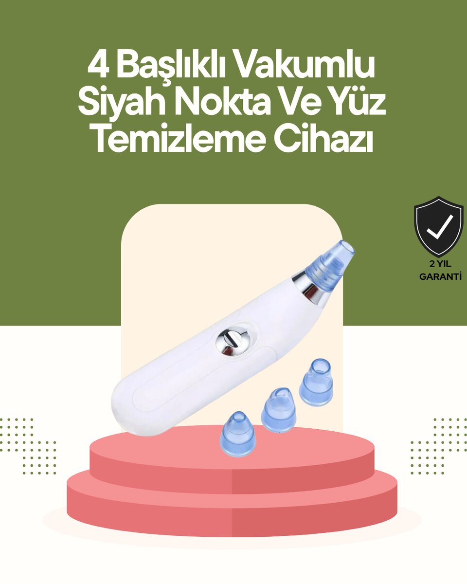 USB Destekli 4 Başlıklı Siyah Nokta Vakum Cihazı – Gözenek Temizleyici ve Cilt Yenileyici Bakım Aleti USB Destekli 4 Başlıklı Siyah Nokta Vakum Cihazı – Gözenek Temizleyici ve Cilt Yenileyici Bakım Aleti