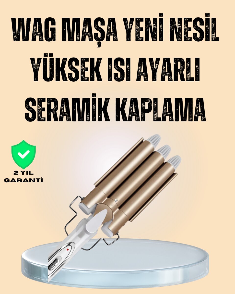 Ayarlanabilir Isılı Bukle Saç Maşası Ayarlanabilir Isılı Bukle Saç Maşası
