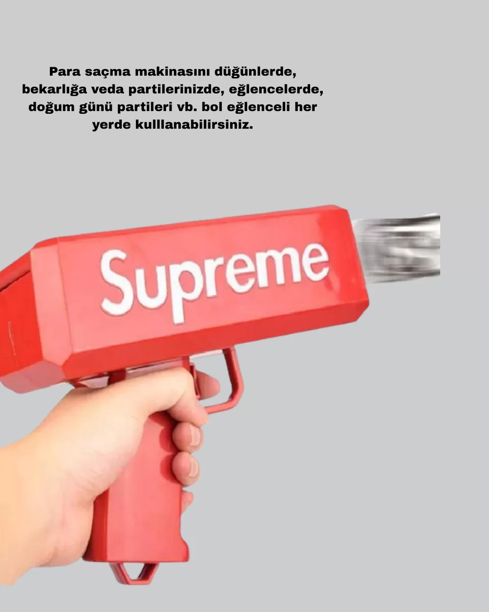 Para Saçma Makinesi Kırmızı Model 100’lü Sahte Para Hediyeli Para Saçma Makinesi Kırmızı Model 100’lü Sahte Para Hediyeli