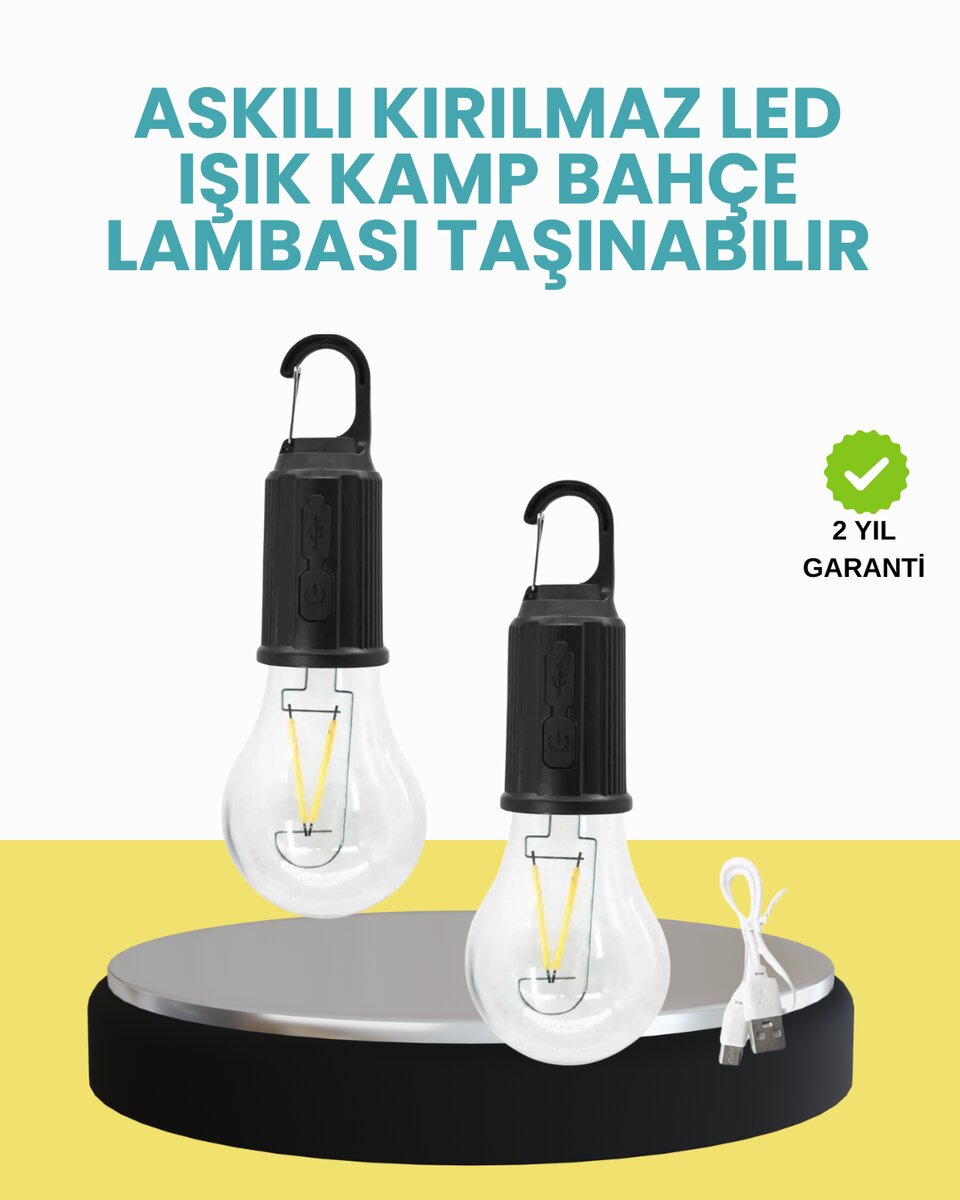 Su Geçirmez Dış Mekan LED Çadır Işığı Su Geçirmez Dış Mekan LED Çadır Işığı