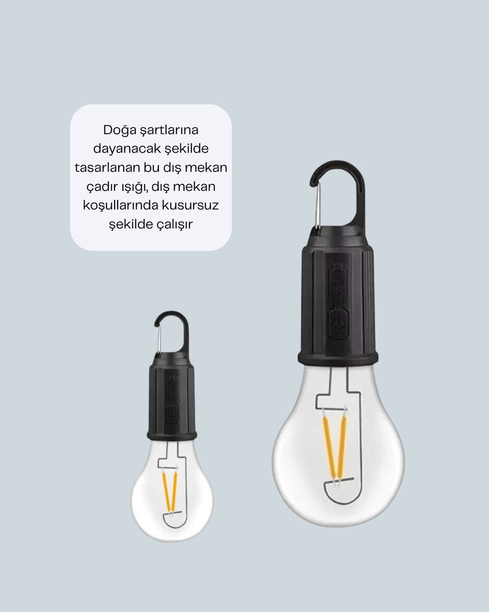 C Tipi Şarjlı Asılabilir Kamp Feneri C Tipi Şarjlı Asılabilir Kamp Feneri