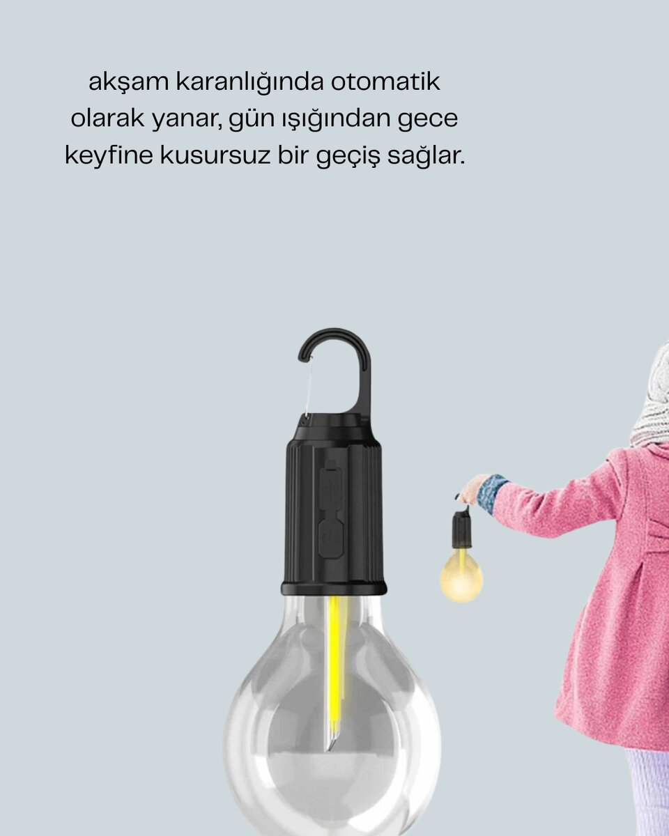 C Tipi Şarjlı Asılabilir Kamp Feneri C Tipi Şarjlı Asılabilir Kamp Feneri