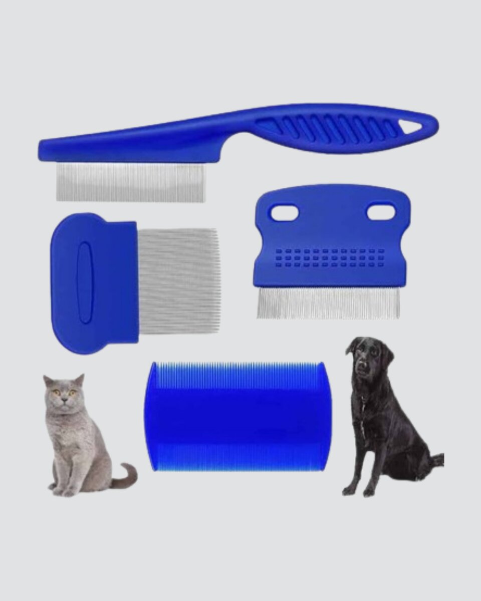 4’lü Kedi Köpek Tüy Temizleme Seti – Paslanmaz Çelik,Ergonomik ve Uzun Ömürlü