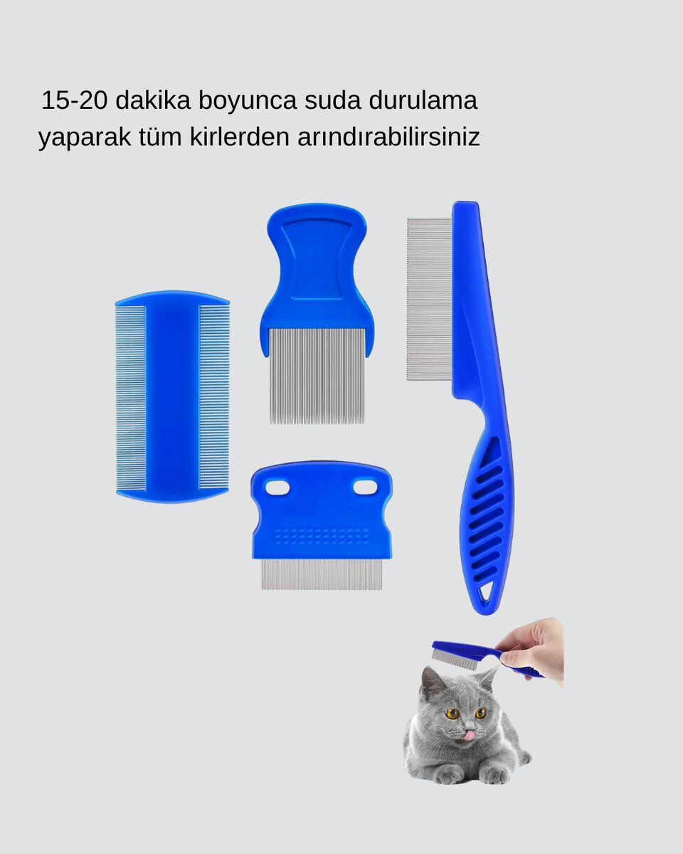 4’lü Evcil Hayvan Tüy Temizleme Seti – Paslanmaz Çelik,Plastik, Pratik ve Hijyenik Bakım 4’lü Evcil Hayvan Tüy Temizleme Seti – Paslanmaz Çelik,Plastik, Pratik ve Hijyenik Bakım