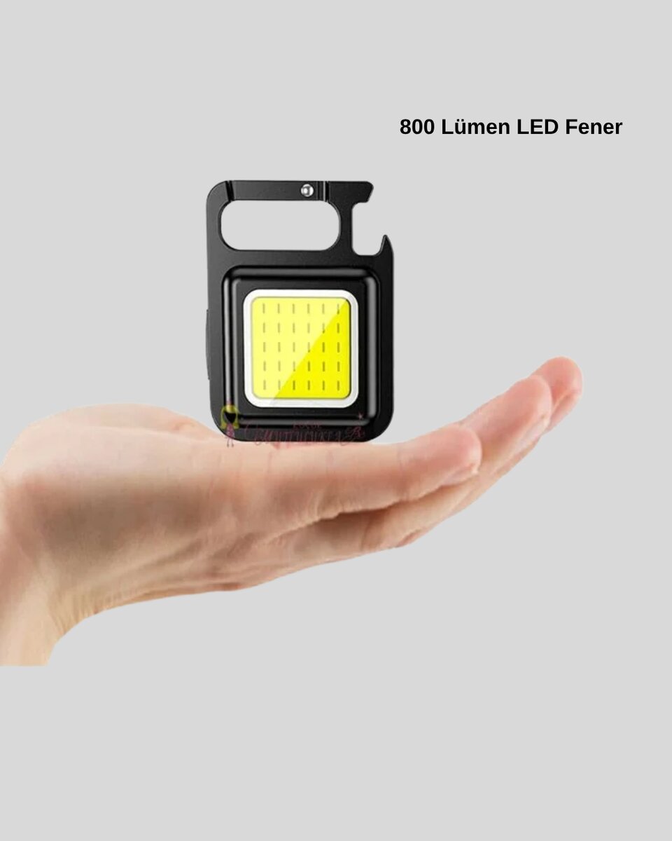 Mini 800 Lümen LED El Feneri – USB Şarjlı, 3 Kademeli Işık, Şişe Açacaklı Taşınabilir Tasarım Mini 800 Lümen LED El Feneri – USB Şarjlı, 3 Kademeli Işık, Şişe Açacaklı Taşınabilir Tasarım