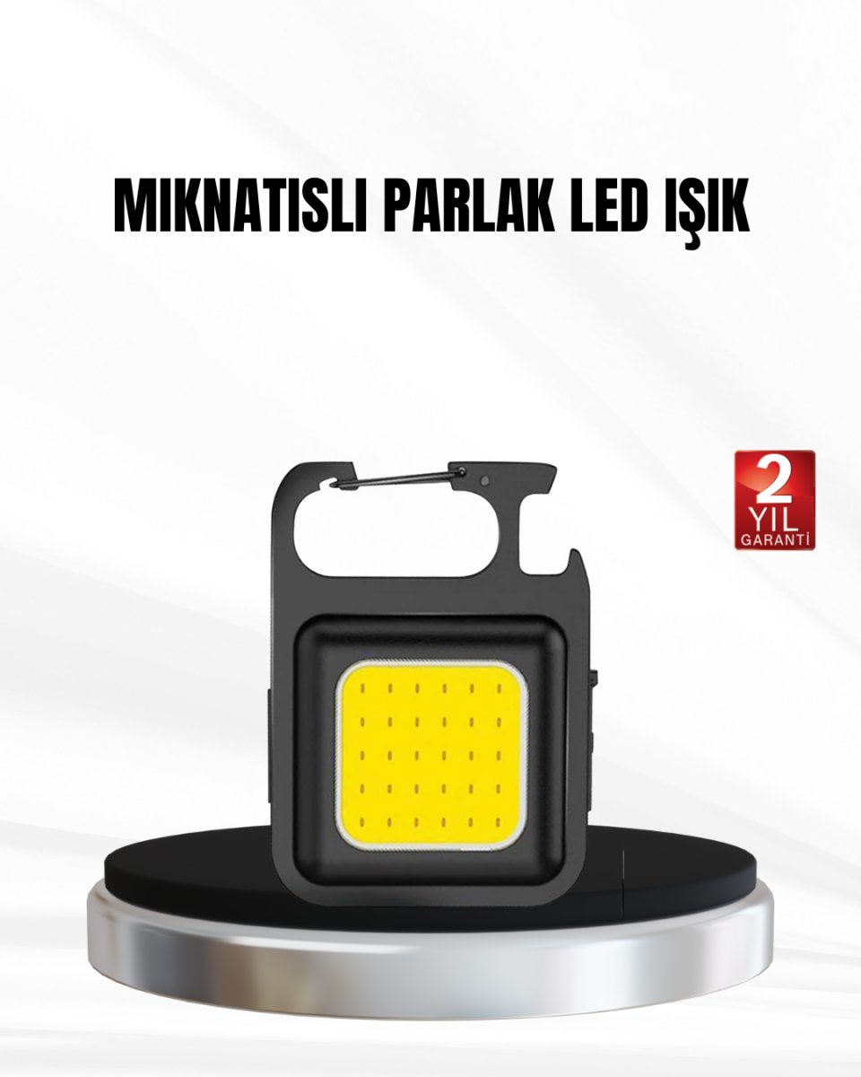 Şarjlı COB LED Anahtarlık Fener – 4 Modlu, Manyetik ve Katlanabilir Standlı Şarjlı COB LED Anahtarlık Fener – 4 Modlu, Manyetik ve Katlanabilir Standlı